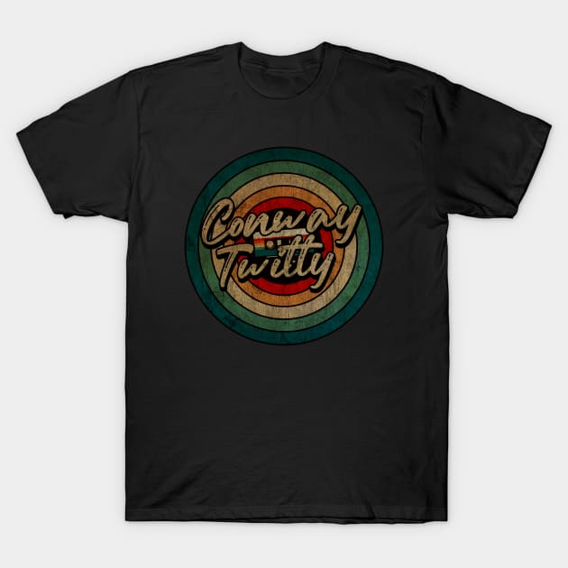 Conway Twitty  -  Vintage Circle kaset T-Shirt by WongKere Store